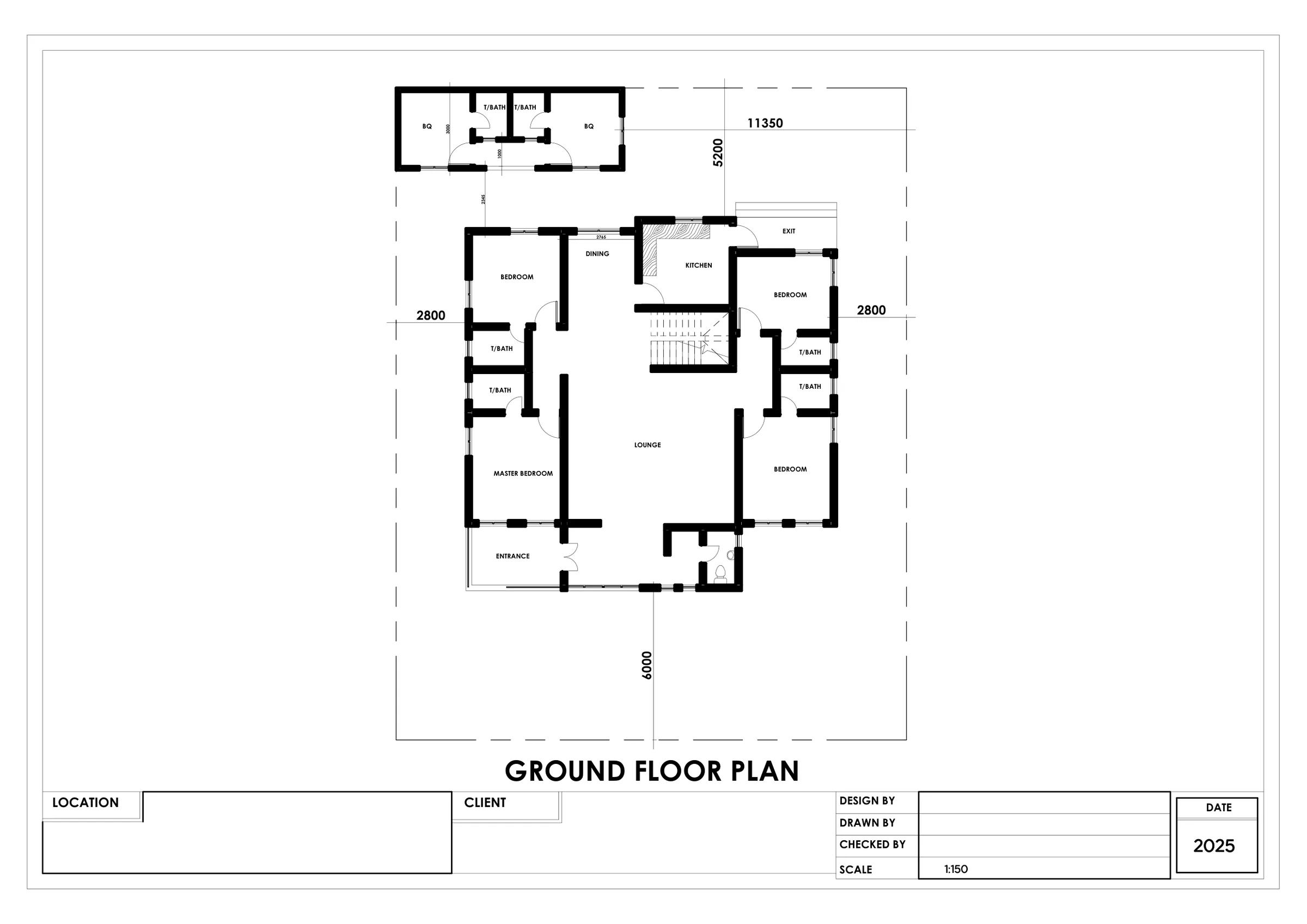 550 sqm, 5 bedroom penthouse