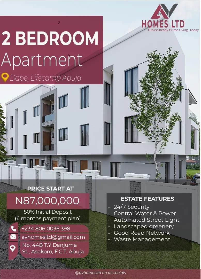 2 bedroom apartment