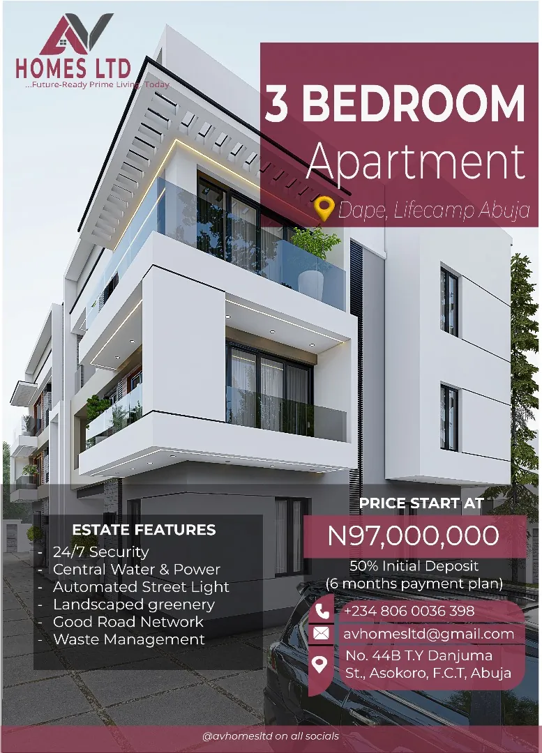 3 bedroom apartment